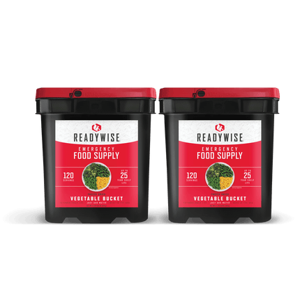 ReadyWise 240 Serving Freeze Dried Vegetable Bundle