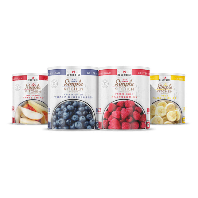 ReadyWise Bananas, Apples, Blueberries, Raspberries Bundle