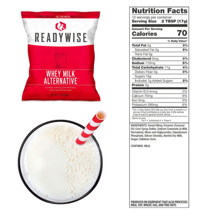 ReadyWise 360 Servings Emergency Whey Milk Alternative Bundle