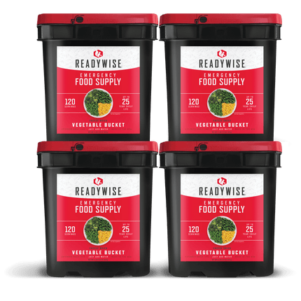 ReadyWise 480 Serving Freeze Dried Vegetable Bundle