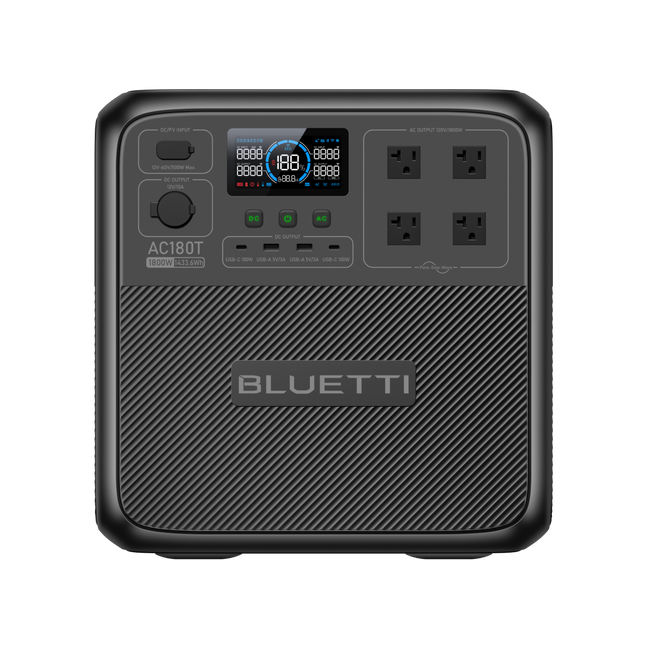 BLUETTI AC180T Portable Power Station | 1,800W,1433Wh