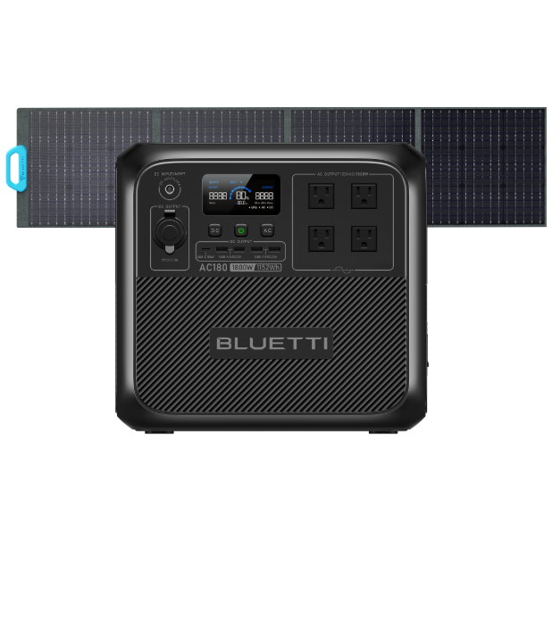 BLUETTI AC180 Solar Portable Power Station | 1,800W 1,152Wh