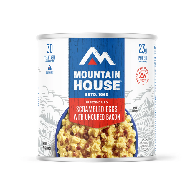 Mountain House Scrambled Eggs with Bacon - #10 Can