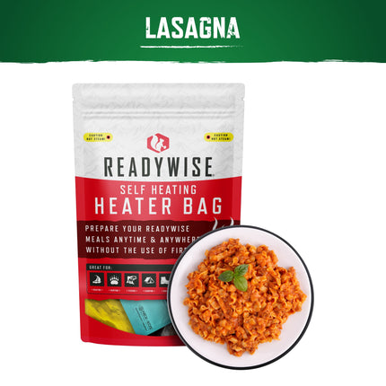 ReadyWise Self Heating Kit - Lasagna with Sausage + Snack