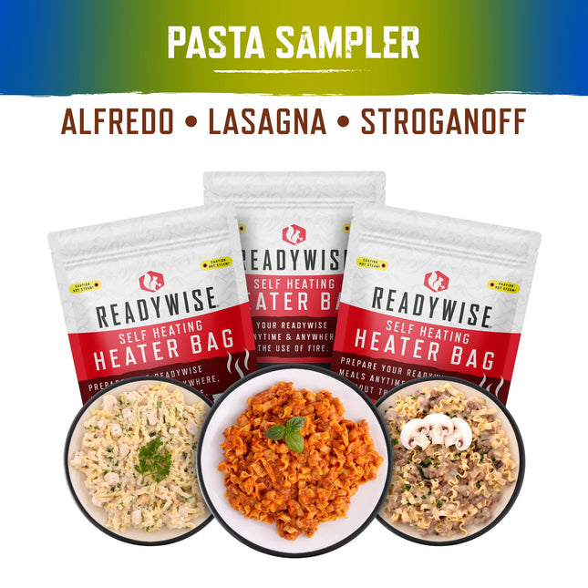 ReadyWise Self Heating Pasta Sampler