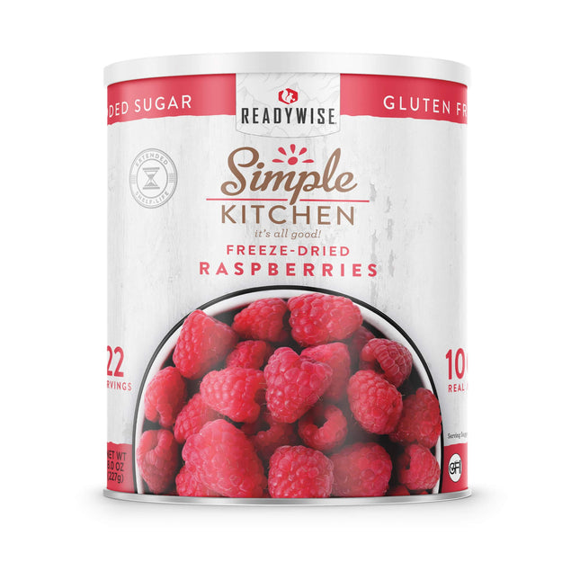 ReadyWise Freeze-Dried Raspberries - 22 Serving #10 Can