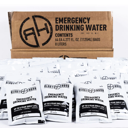 Ready Hour Emergency Water Pouch Case (64 pouches)